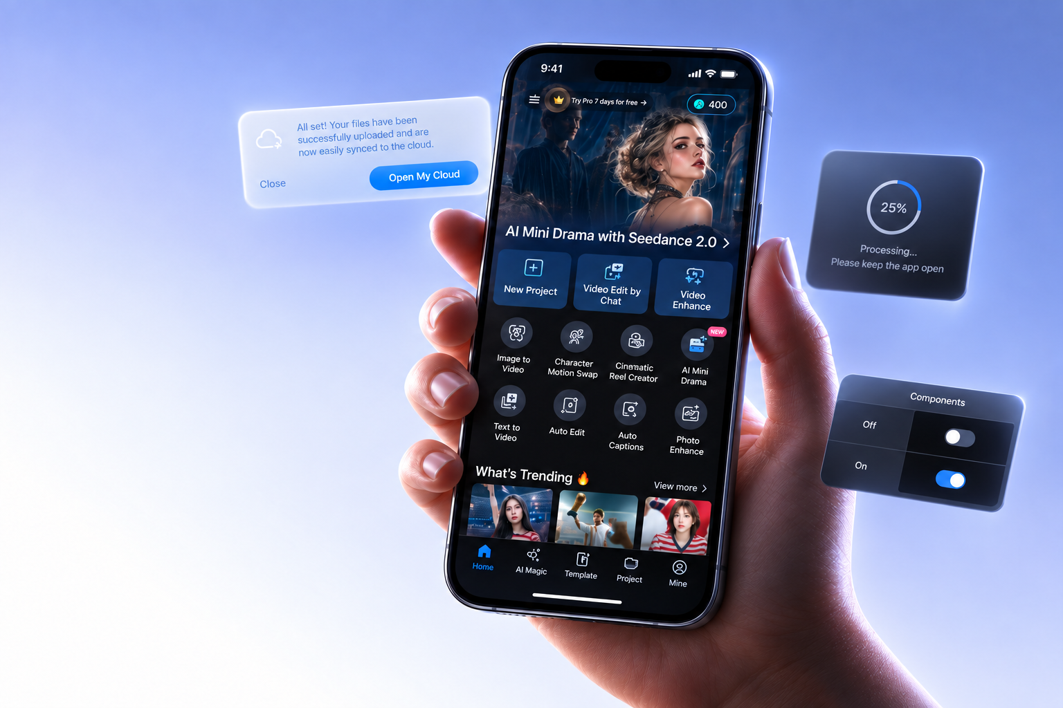 PowerDirector App product design